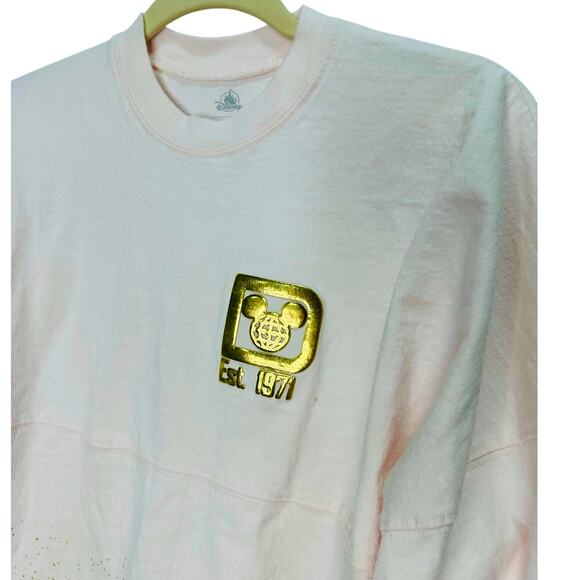 2021 Walt Disney World Spirit Jersey – Blush Pink with Gold Foil Logo Size Small - Picture 7 of 8